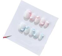Toppe finte per nail art lunghe e corte fatte a mano (24281, XS)