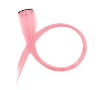 Toppe for capelli colorati appese alle orecchie, extension for capelli con strisce di colore opaco, possono essere stirate a lungo, parrucca Direct Hair 20 pezzi(SakuraPowder)