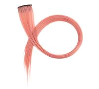Toppe for capelli colorati appese alle orecchie, extension for capelli con strisce di colore opaco, possono essere stirate a lungo, parrucca Direct Hair 20 pezzi(Dirtypowder)