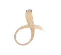 Toppe for capelli colorati appese alle orecchie, extension for capelli con strisce di colore opaco, possono essere stirate a lungo, parrucca Direct Hair 20 pezzi(Gold)