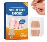 Toppe fungine extra resistenti, 72 pezzi, riparazione ad azione rapida per funghi e unghie dei piedi, cuscinetti multiuso per ripristinare le unghie danneggiate ad un aspetto sano