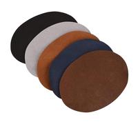 HEEPDD Toppe Gomiti, 5 Colori Toppe Ginocchio Gomito Patch Patch in Pelle PU di Forma Ovale Applique Ginocchio Gomito per Pantaloni Giacca Cappotto Jeans 3,78 x 5,04 Pollici