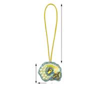 Toppe in corda con perline di strass e conchiglie di conchiglia, perline e cordino, decorazione per applicazioni