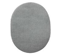Toppe in corda grigio chiaro 2 pezzi - Toppe termoadesive Patch Toppa ricamate, misura: 9,5 x 12 cm