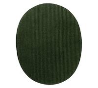 Toppe in corda verde 2 pezzi - Toppe termoadesive Patch Toppa ricamate, misura: 9,5 x 12 cm