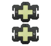 Toppe luminose con sistema Molle O-Blood Type - 2 toppe tattiche mediche identificative per zaino, attrezzatura personalizzabile con sistema Molle, accessori per risposta alle emergenze