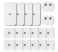 toppe massaggiante EMS, unità TENS per massaggiatore del corpo, adesivi con connettore a scatto da 3,5 mm, privi di lattice, elettrodi TENS riutilizzabili e autoadesivi 10 pezzi 5x9cm#289,10 pezzi 3x4