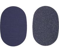 Toppe mini termoadesive Marbet articolo 2-m maglina 8,5 x 13 cm maglina elastica bambino senza cucire due pezzi (047 BLU NOTTE)