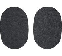 Toppe mini termoadesive Marbet articolo 2-m maglina 8,5 x 13 cm maglina elastica bambino senza cucire due pezzi (032 GRIGIO MELANGE SCURO)