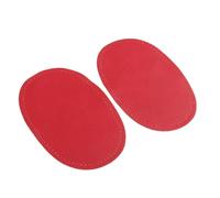 Toppe ovali per gomiti e ginocchia, Toppe ovali al ginocchio sul gomito da cucire sulla pelle multicolore 2 pezzi for la riparazione di indumenti(Red)