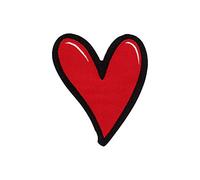 Toppe Patch Adesive Cuore per Tessuti, 6,3x5,2 cm