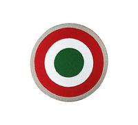 Toppe Patch Adesivo Coccarda Italia, 5,6x5,6 cm