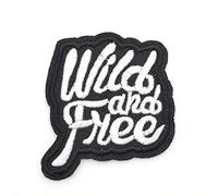 Toppe - Patch - Badge - WILD & FREE - Iron on pach - Ricamato Appliques