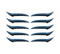 Toppe per eyeliner riutilizzabili, per ombretto, ciglia e ombretto, portatili, per viaggi, scenari e danza, 10 pezzi impermeabili