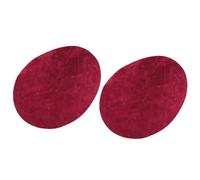 Toppe per gomiti, Toppe termoadesive for riparazione ovale, gomito, ginocchio, for jeans, abbigliamento in denim, 4 pezzi multicolore(Wine Red)