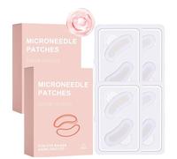 Toppe per microneedling, 8 paia, microneedling Eye Toches contro le borse e le rughe, Micro Needling Eye Pad contro le occhiaie, Hyaluron Micro Needling Set Riduce le rughe, le rughe della fronte