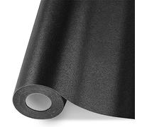 Toppe Per Riparazione Autoadesive in Pelle, Patch di Riparazione in Pelle, 30x200cm, Patch Pelle Adesiva, Pelle Artificiale Rinnovamento Toppa Adesiva per Divano, Mobili, Borsa in Pelle (Nero)