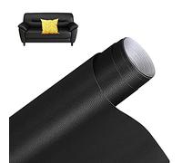 Toppe per Riparazione Autoadesive in Pelle PU 40 x 150 cm, Ecopelle Adesiva Toppa per Riparazione in Pelle per divani, sedili per auto, borse, giacche, sedili, artigianato fai-da-te, Nero