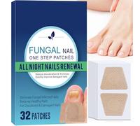 Toppe per riparazione unghie fungine, funghi e funghi per unghie dei piedi, extra forti per unghie spesse e fragili, 32 pezzi