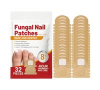 Toppe per unghie extra resistenti, 32 pezzi, soluzione per la cura dei piedi, per riparare le unghie danneggiate, adatte per unghie gialle incarnite scolorite, perfette per uomini e donne, viaggi