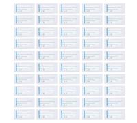 Toppe resistenti all'acqua per sopracciglia, monouso, trasparenti, a prova di sudore, a prova di doccia, 50 pezzi, adesivi per sopracciglia, per trucco e modellatura delle