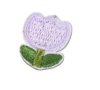 toppe ricamate 10 toppe autoadesive for ricamo a forma di fiore di tulipano for borsa da cucire artigianale fai-da-te, ferro su adesivo, strisce di applique for abbigliamento(A8)