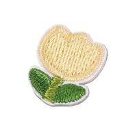 toppe ricamate 10 toppe autoadesive for ricamo a forma di fiore di tulipano for borsa da cucire artigianale fai-da-te, ferro su adesivo, strisce di applique for abbigliamento(A7)