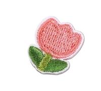 toppe ricamate 10 toppe autoadesive for ricamo a forma di fiore di tulipano for borsa da cucire artigianale fai-da-te, ferro su adesivo, strisce di applique for abbigliamento(A3)