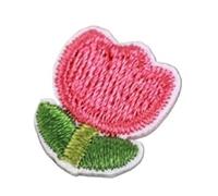 toppe ricamate 10 toppe autoadesive for ricamo a forma di fiore di tulipano for borsa da cucire artigianale fai-da-te, ferro su adesivo, strisce di applique for abbigliamento(A5)