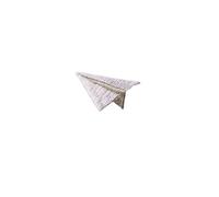 toppe ricamate 3 pezzi di aeroplano di carta ricamo toppe autoadesive for abbigliamento Parches Para Coser applique sulla custodia del telefono borsa gioielli fatti a mano fai da te(White A)