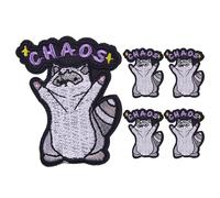 Toppe ricamate a forma di animale, forte adesione, 4,7 x 5,5 cm, set di toppe termoadesive per giacche, zaini, vestiti, applicazione comoda, per vestiti, giacche, cappelli, borse, zaini, jeans