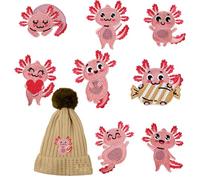 Toppe ricamate a forma di animali, 8 pezzi, adesivi termoadesivi in tessuto, decorativi per abbigliamento, arte tessile creativa, fai da te, giacche, jeans, abiti, magliette