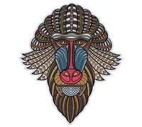 Toppe ricamate alla moda con gorilla termoadesive per magliette, indumenti, giacche, accessori di abbigliamento, 1 pezzo