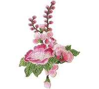 Toppe ricamate, applicazioni ricamate Toppa ricamata fatta a mano multicolore termoadesiva for la riparazione e la decorazione fai da te del Cheongsam(Color-7)