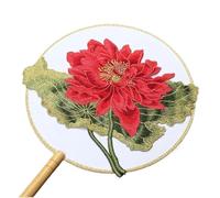 Toppe ricamate con applicazioni floreali, Toppa ricamata Fiore di loto Toppe da cucire Multicolor 22x18 cm 1 pz(LF126 C)