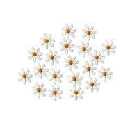 Toppe ricamate con applicazioni floreali, Toppa ricamata Mini margherite fiore toppe da cucire 1,5 cm x, Confezione 20 o 50 pezzi(20pcs in one pack)