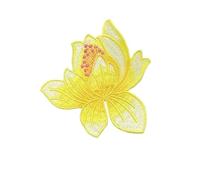 Toppe ricamate con applicazioni floreali, Toppe ricamate a fiori 3 pezzi multicolori termoadesive for abbigliamento fai-da-te(Flower Patch02)