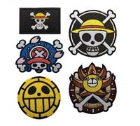 Toppe Ricamate One Piece Luffy, Distintivi per Vestiti, Toppe Termoadesive, Toppe Magiche Microchapter per Zaini, Gilet, Cappelli, Regali