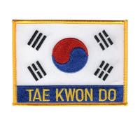 Toppe ricamate per arti marziali, per uniformi, accessori, bandiera taekwondo