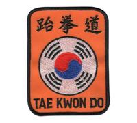 Toppe ricamate per arti marziali, per uniformi, accessori, toppa con simbolo Taekwondo