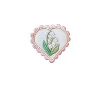 Toppe ricamate per riparazioni, Flower Heart Embroidery Patches Self Adhesive Multicolor Pack Of 3 pcs For DIY Decoration(Patch 1)