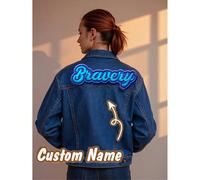 Toppe ricamate personalizzate con nome, che ti permettono di personalizzare il tuo nome. Queste toppe multifunzionali con nome possono essere stirate/cucite su giacche. Perfette come regalo per mamma,