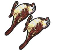 Toppe Ricamate Piccolo Volatile 2 Pezzi Applicazione per Abbigliamento