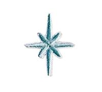 toppe ricamate Toppe autoadesive con ricamo a stella da 10 pezzi for vestiti Adesivo lucido con stella in oro argento da 10 pezzi, ferro su strisce di applique for abbigliamento(Blue 10pcs)