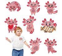 Toppe termoadesive con animali per abbigliamento, macchie termiche con animali | Toppe adesive termiche con animali | Patch adesiva | Axolotl Toppe per la riparazione dei vestiti | Pezzi per jeans