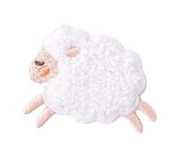 Toppe termoadesive in peluche, a forma di orso, pecora, per vestiti, fai da te, adesivi su vestiti, sciarpe, strisce fai da te (a destra di pecora)
