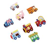 Toppe termoadesive in tessuto per bambini, per jeans, zaini, borse, cappelli, accessori da cucito, toppe per veicoli in stile cartone animato, 8 pezzi