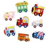 Toppe termoadesive in tessuto per bambini, per jeans, zaini, borse, cappelli, accessori da cucito, toppe per veicoli in stile cartone animato, 8 pezzi