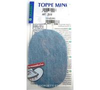 Marbet Toppe Termoadesive Azzurro Jeans Mini 13 x 8,5cm Ovale Toppa Bambini Bambino 29M 013