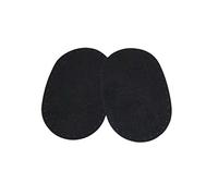 TOPPE Termoadesive MARBET Blu notte alcantara 17 x 11cm ovale toppa camoscio